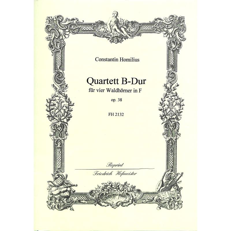 Titelbild für FH 2132 - QUARTETT B-DUR OP 38