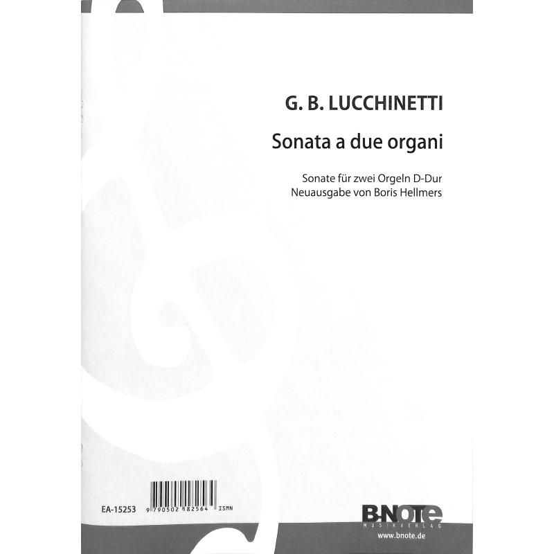 Titelbild für BNOTE -BN15253 - Sonate D-Dur