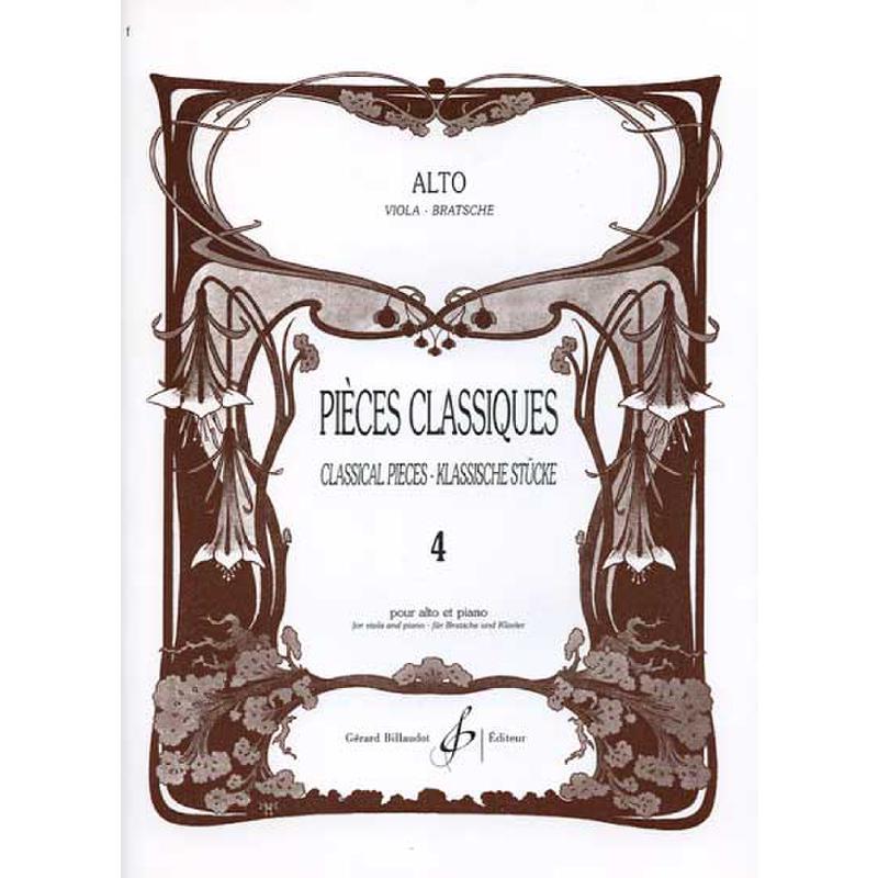 Titelbild für BILL 6040 - PIECES CLASSIQUES 4