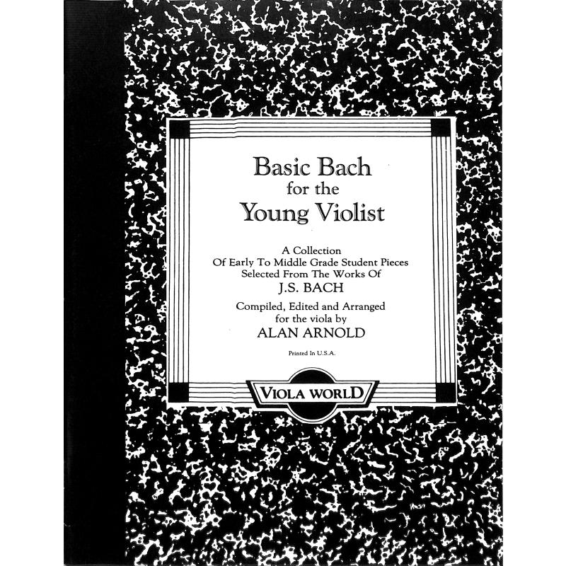 Titelbild für VWP 000069 - BASIC BACH FOR THE YOUNG VIOLIST