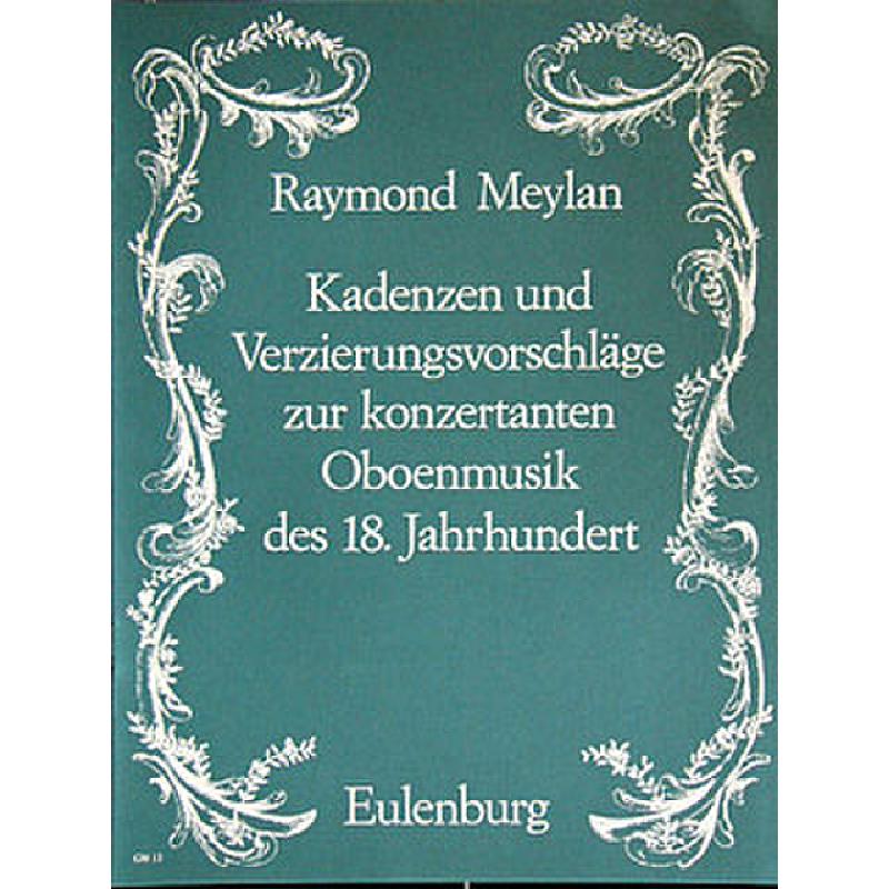 Titelbild für GM 13 - KADENZEN + VERZIERUNGSVORSCHLAEGE