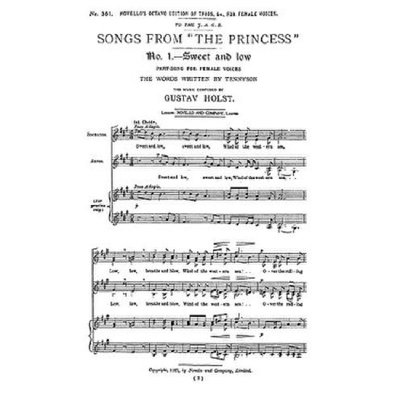 Titelbild für MSNOV 70436 - SONGS FROM THE PRINCESS OP 20A