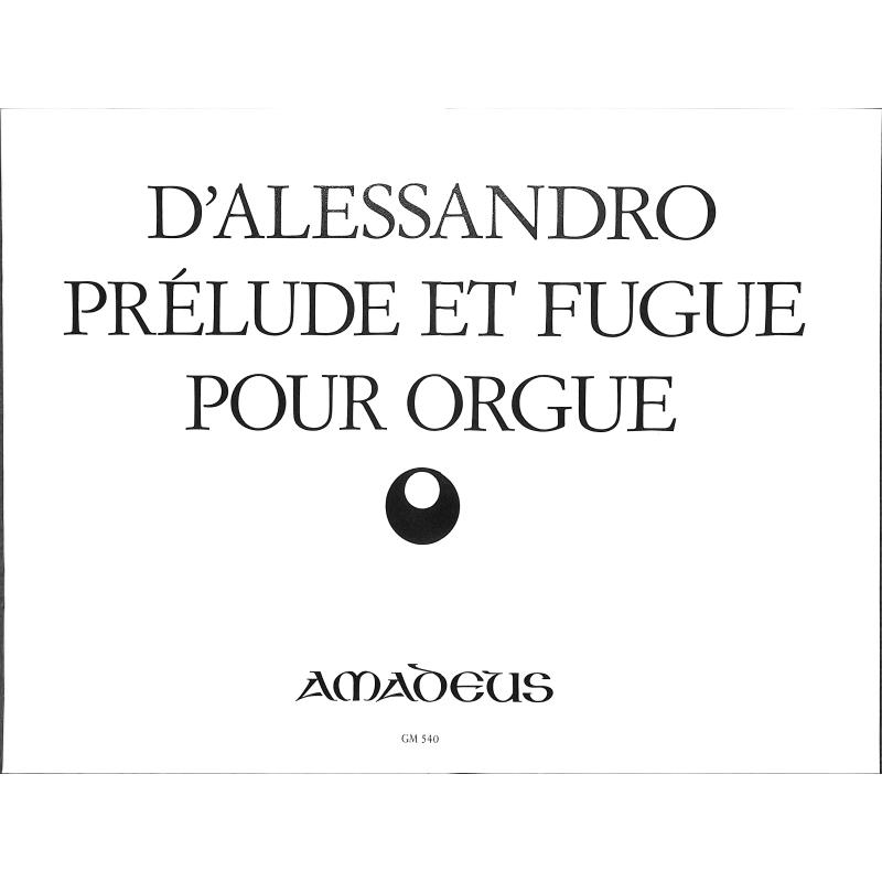 Titelbild für BP 540 - PRELUDE + FUGUE OP 45