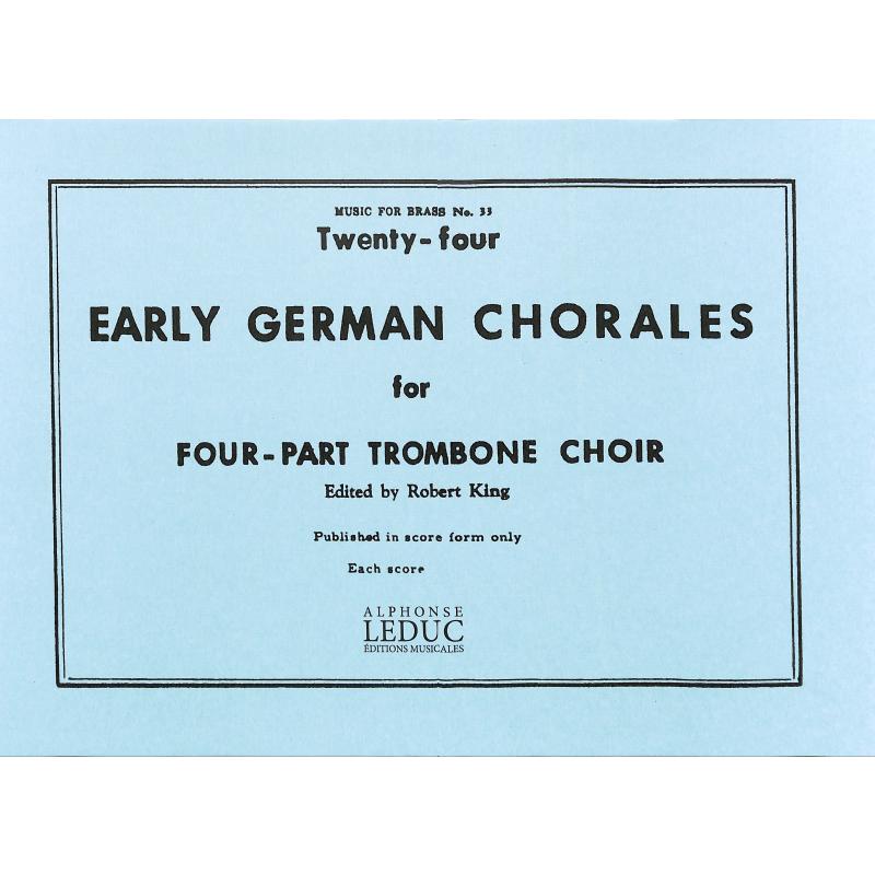 Titelbild für AL 28272 - 24 EARLY GERMAN CHORALES