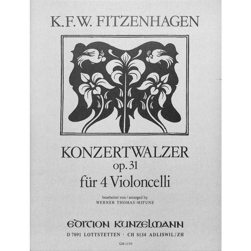 Titelbild für GM 1170 - KONZERTWALZER OP 31