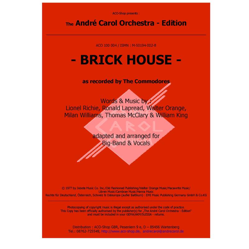 Titelbild für ACO 100004 - BRICK HOUSE
