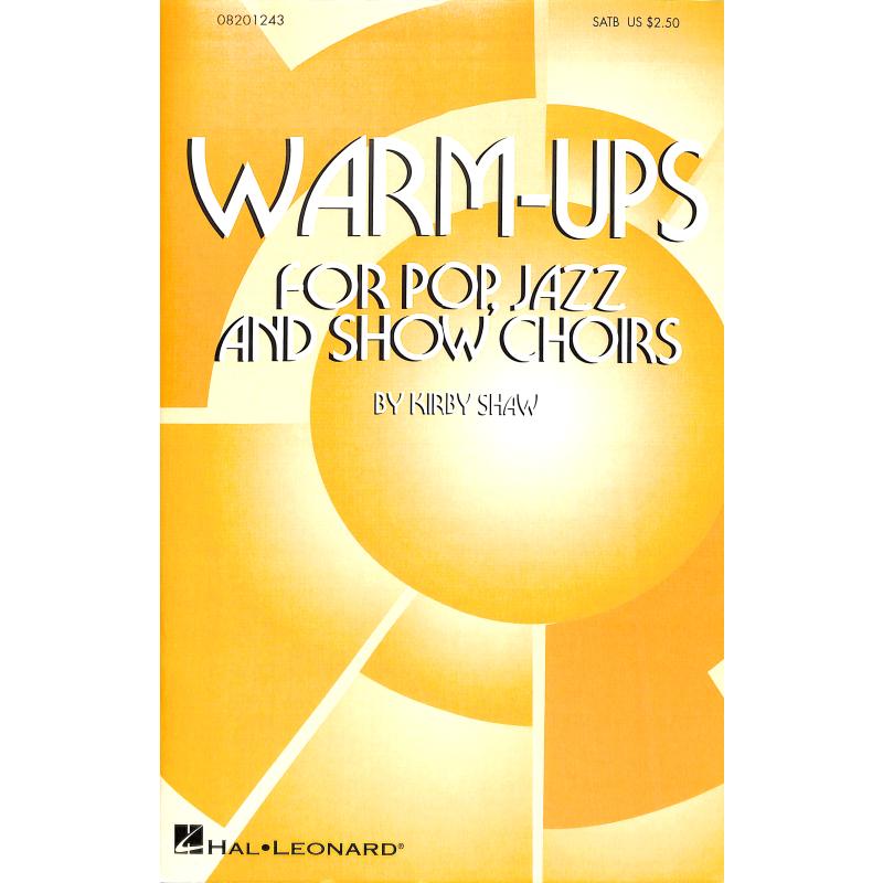 Titelbild für HL 8201243 - WARM UPS FOR POP JAZZ + SHOW CHOIRS