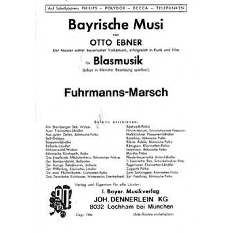 Titelbild für DENN 1020 - FUHRMANNSMARSCH