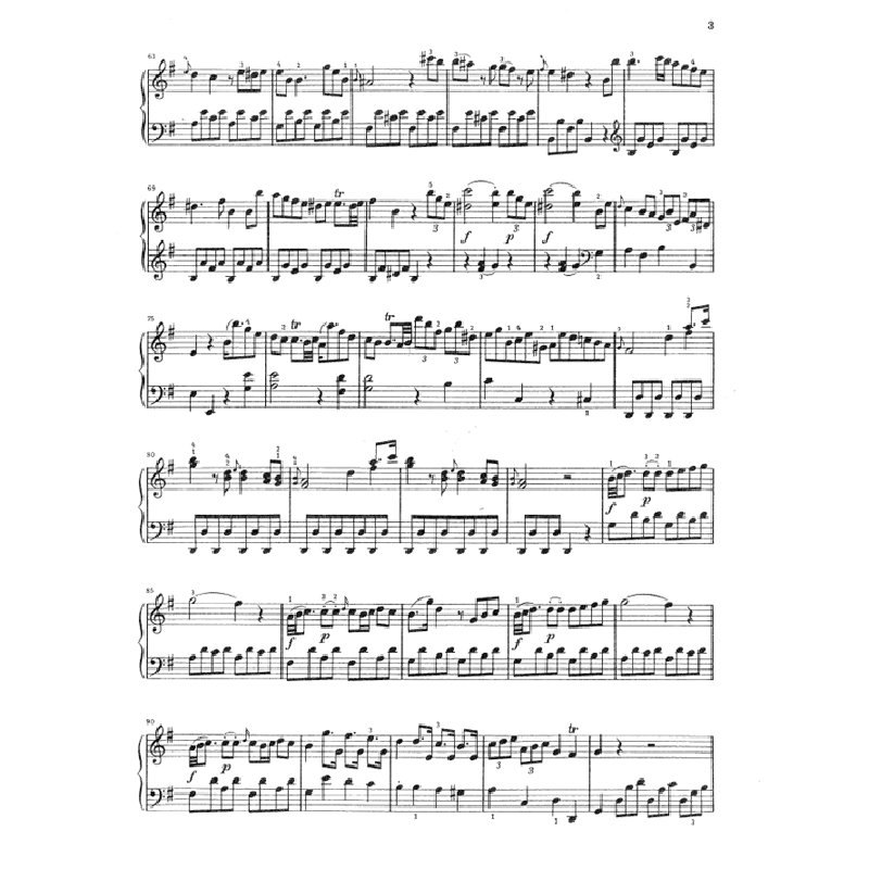 Notenbild für HN 817 - SONATE G-DUR WO 14