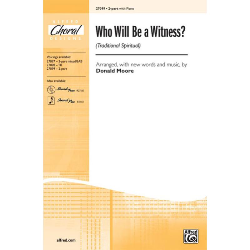 Titelbild für ALF 27099 - WHO WILL BE A WITNESS