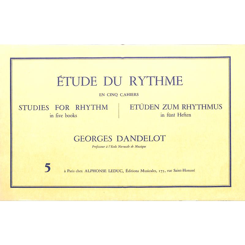 Titelbild für AL 19264 - ETUDE DU RHYTHME 5 MESURES COMPOSEES
