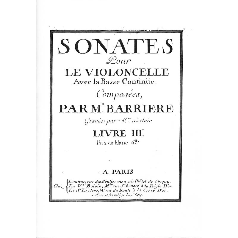 Titelbild für KINGS 1739 - SONATES LIVRE 3