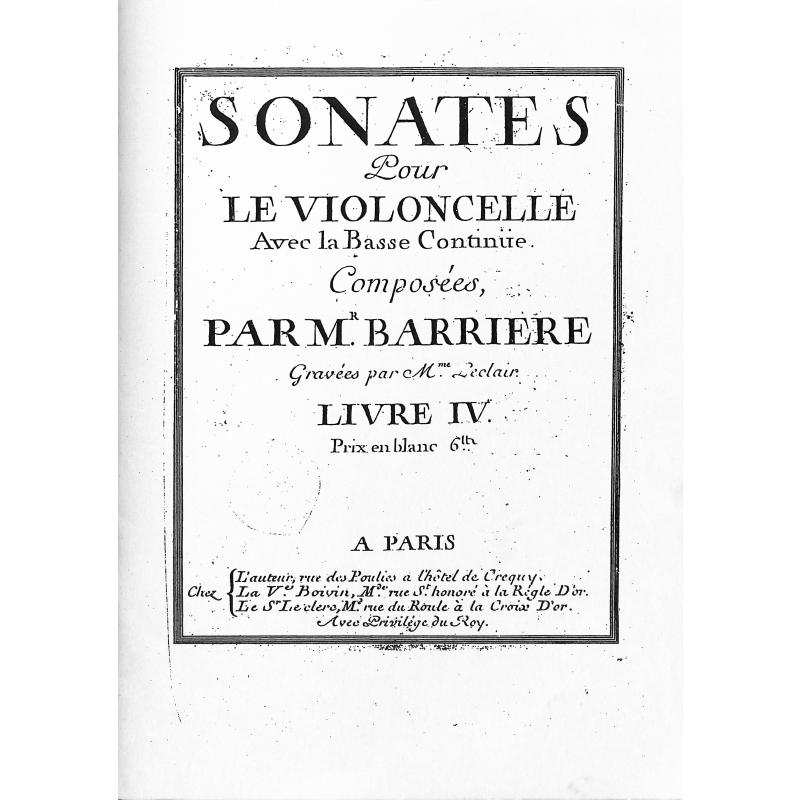 Titelbild für KINGS 1740 - SONATES LIVRE 4