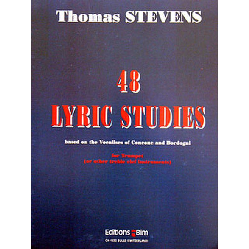 Titelbild für BIM -TP101 - 48 LYRIC STUDIES