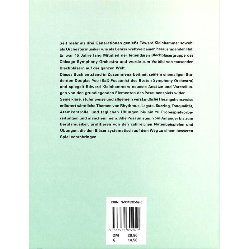 Notenbild für ISBN 3-931892-02-6 - MEISTERHAFT POSAUNE SPIELEN