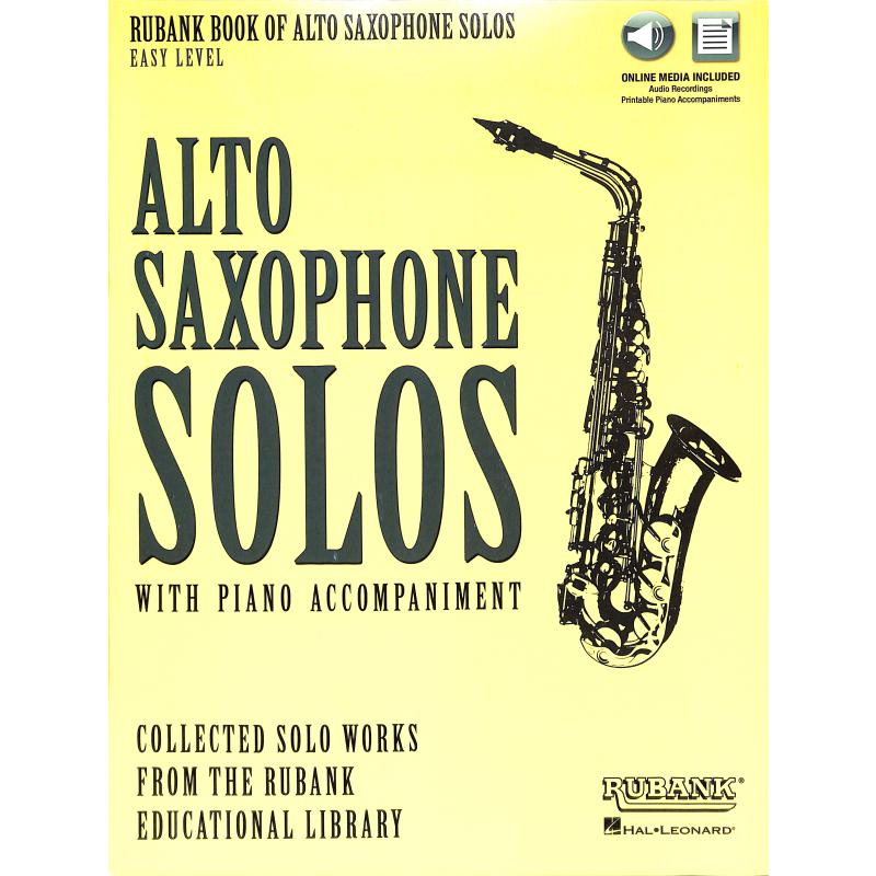 Titelbild für HL 4479896 - RUBANK BOOK OF ALTO SAXOPHONE SOLOS