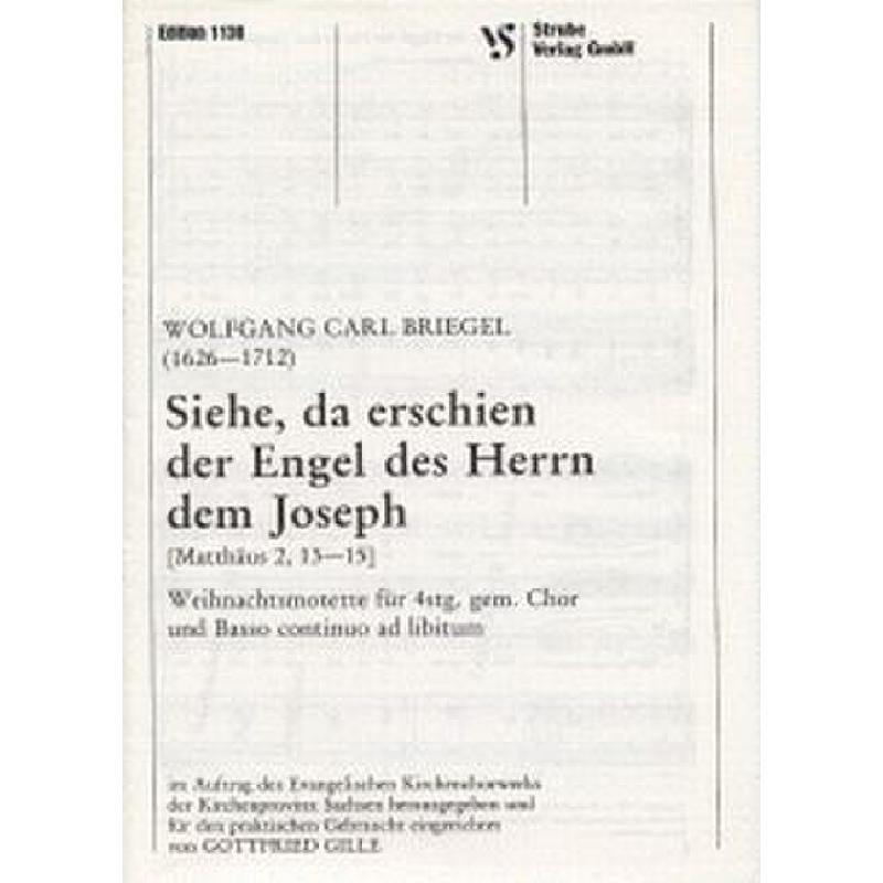 Titelbild für VS 1136 - SIEHE DA ERSCHIEN DER ENGEL DES HERRN DEM JOSEPH