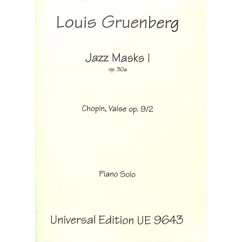 Titelbild für UE 9643K - JAZZ MASKS 1 OP 30A CHOPIN NOCTURNE OP 9/2