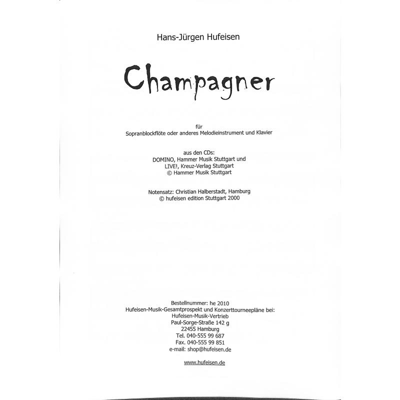 Titelbild für CMK 2010 - CHAMPAGNER