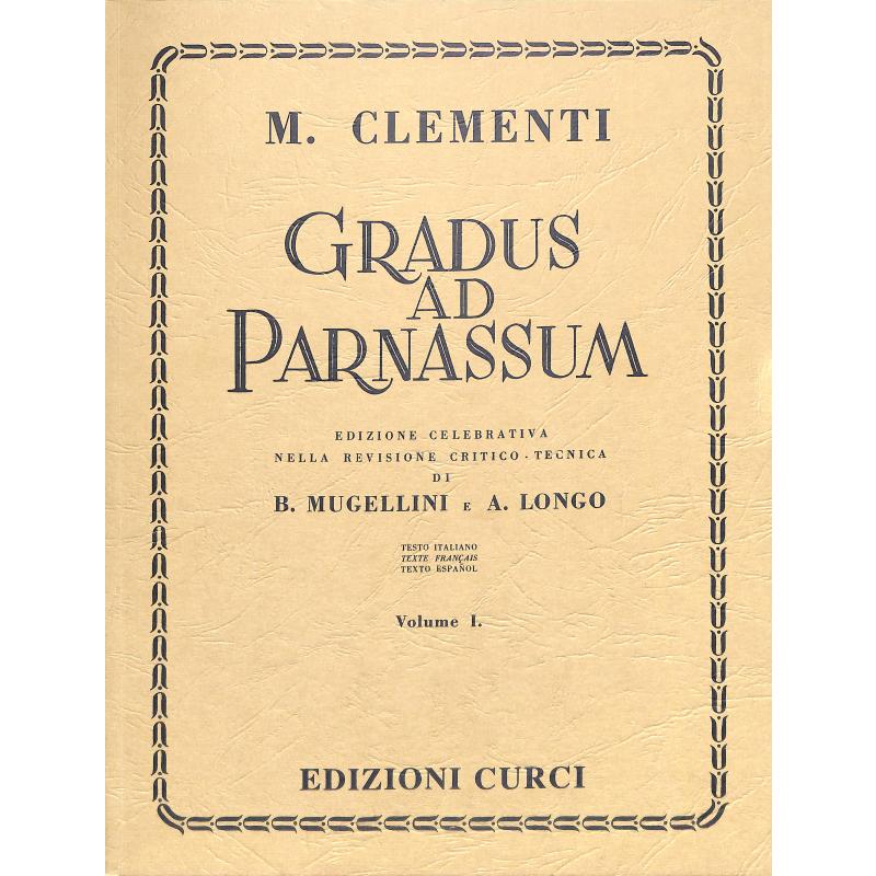 Titelbild für CURCI 4258 - GRADUS AD PARNASSUM 1
