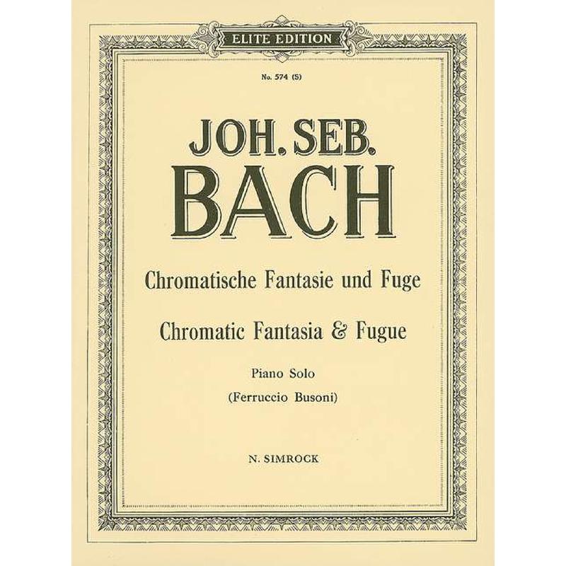 Titelbild für EE 0574 - CHROMATISCHE FANTASIE + FUGE BWV 903