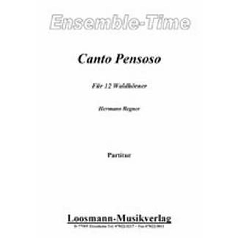 Titelbild für LOOSMANN -E0213 - CANTO PENSOSO