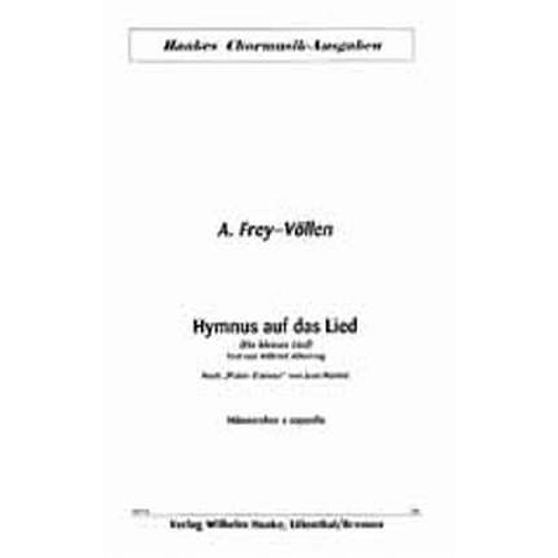 Titelbild für ERES 18713 - HYMNUS AUF DAS LIED (NACH PLAISIR D'AMOUR VON JEAN MARTINI)