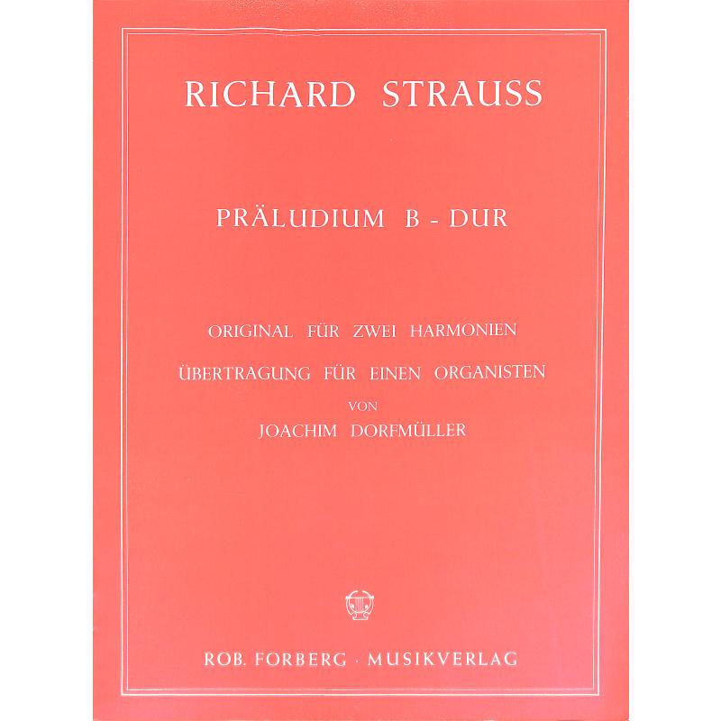 Titelbild für FORBERG 25085 - PRAELUDIUM B-DUR