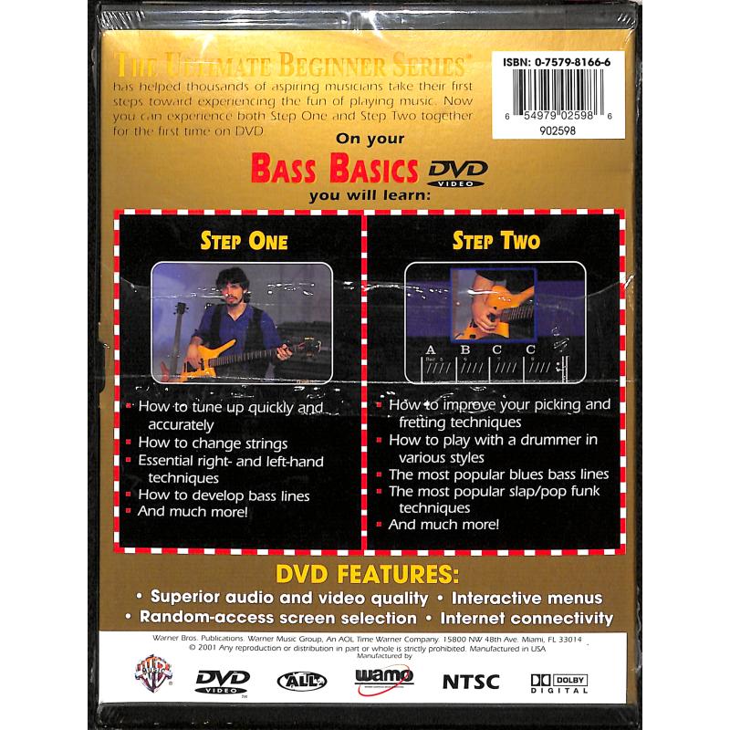 Notenbild für DVD 902598 - BASS BASICS 1 + 2