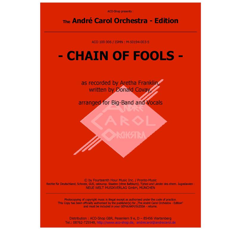 Titelbild für ACO 100006 - CHAIN OF FOOLS