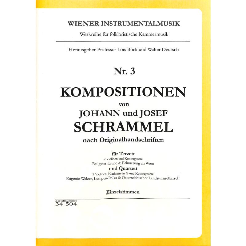 Titelbild für WM 34504 - Kompositionen von Schrammel