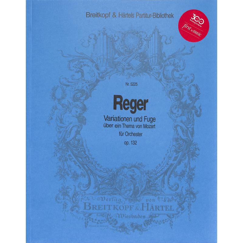 Titelbild für EBPB 5225 - VARIATIONEN + FUGE OP 132 UEBER EIN THEMA VON MOZART