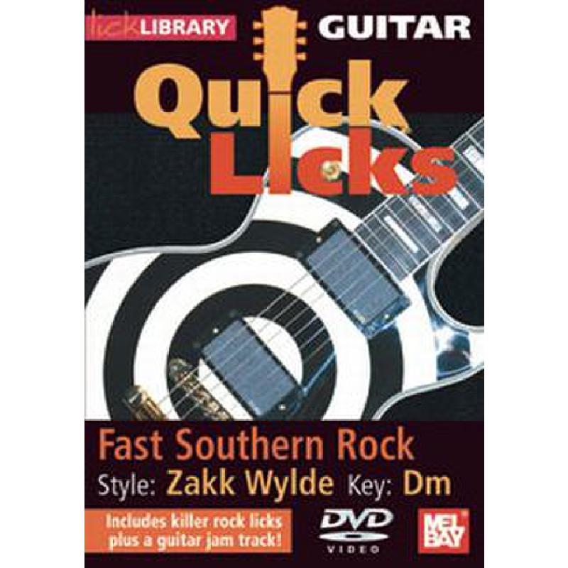 Titelbild für RDR 0239 - GUITAR QUICK LICKS - FAST SOUTHERN ROCK