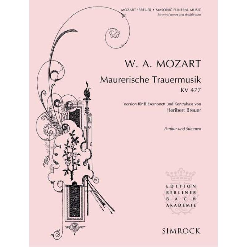 Titelbild für EE 5321 - MAURERISCHE TRAUERMUSIK KV 477
