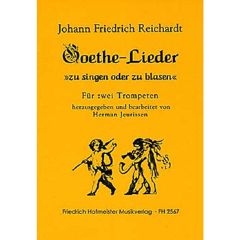 Titelbild für FH 2567 - GOETHE LIEDER