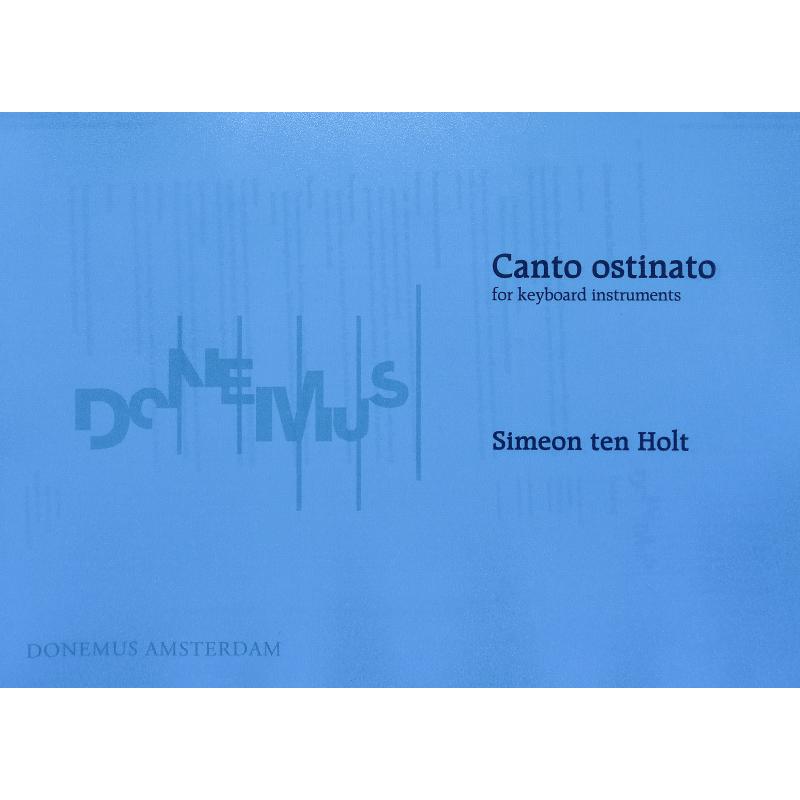 Titelbild für DONEMUS 3360 - CANTO OSTINATO