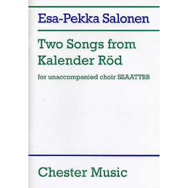 Titelbild für CH 63470 - 2 SONGS FROM KALENDER ROED