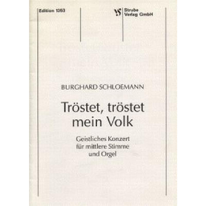 Titelbild für VS 1353 - TROESTET TROESTED MEIN VOLK