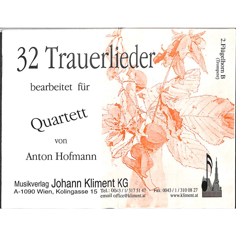 Titelbild für KLIMENT 1267 - 32 TRAUERLIEDER