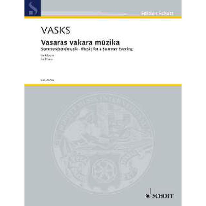 Titelbild für ED 20926 - VASARAS VAKARA MUZIKA - SOMMERABENDMUSIK