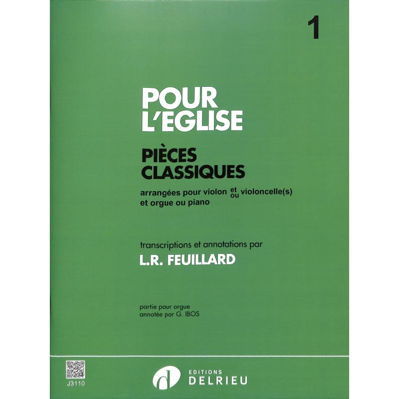 Titelbild für DELRIEU -J3110 - Pour l'eglise 1 - pieces classiques