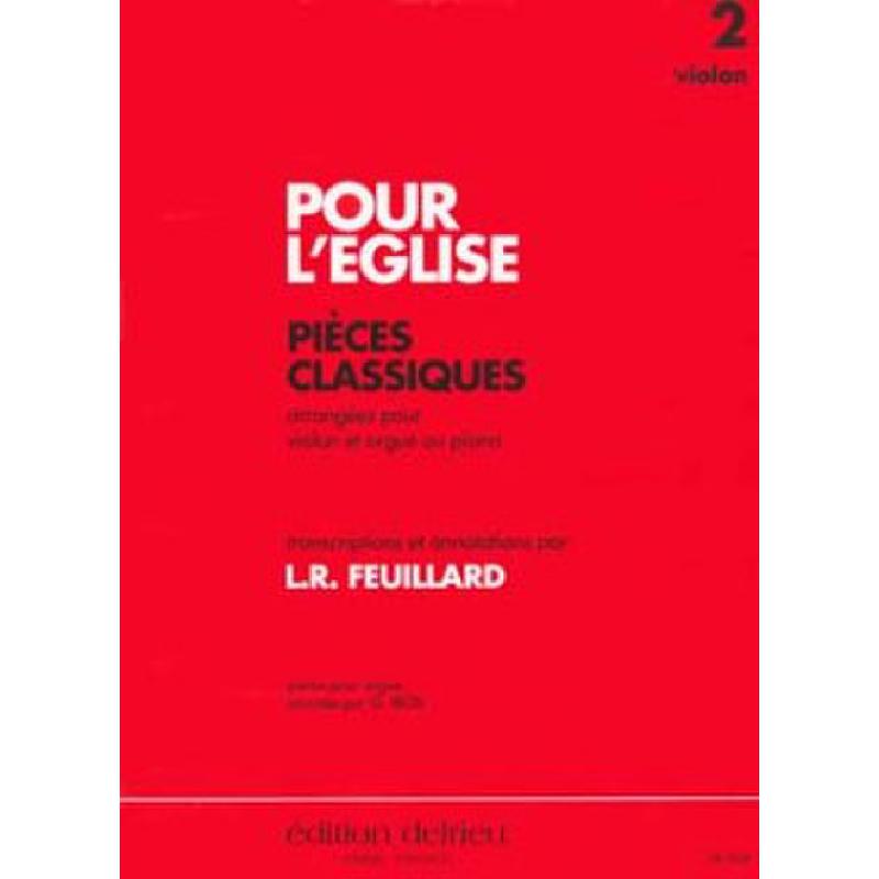 Titelbild für DELRIEU 632A - POUR L'EGLISE 2 - PIECES CLASSIQUES