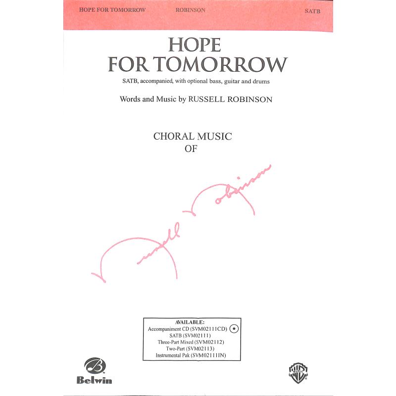 Titelbild für SVM 02111 - HOPE FOR TOMORROW