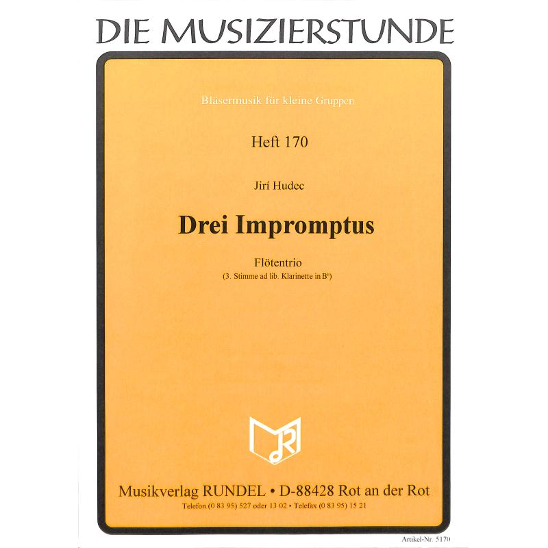 Titelbild für RUNDEL 5170 - 3 IMPROMPTUS