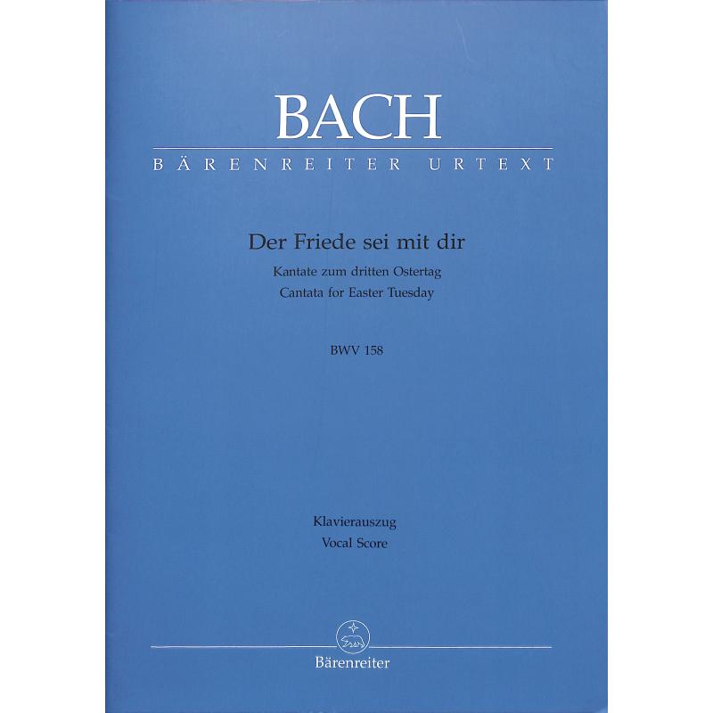 Titelbild für BA 10158-90 - Kantate 158 der Friede sei mit dir BWV 158