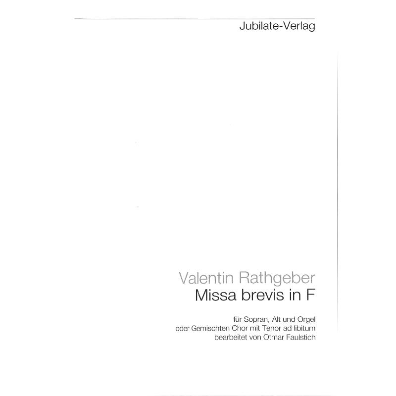 Titelbild für RM 419-CHP - MISSA BREVIS F-DUR