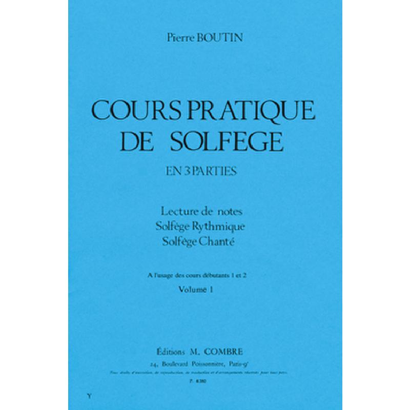 Titelbild für COMBRE -P4380 - COURS PRATIQUE DE SOLFEGE 1