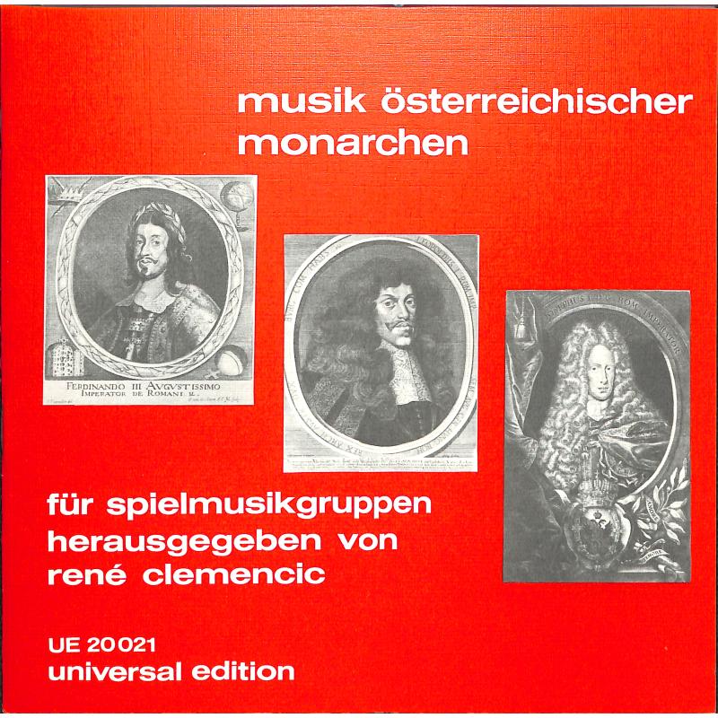 Titelbild für UE 20021 - MUSIK OESTERREICHISCHER MONARCHEN