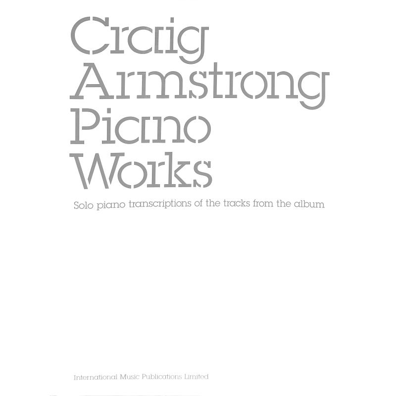 Titelbild für IM 10112A - PIANO WORKS