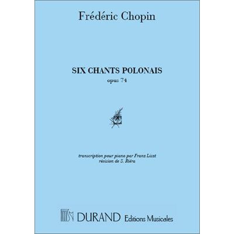 Notenbild für DUR 9873 - 6 CHANTS POLONAIS OP 74